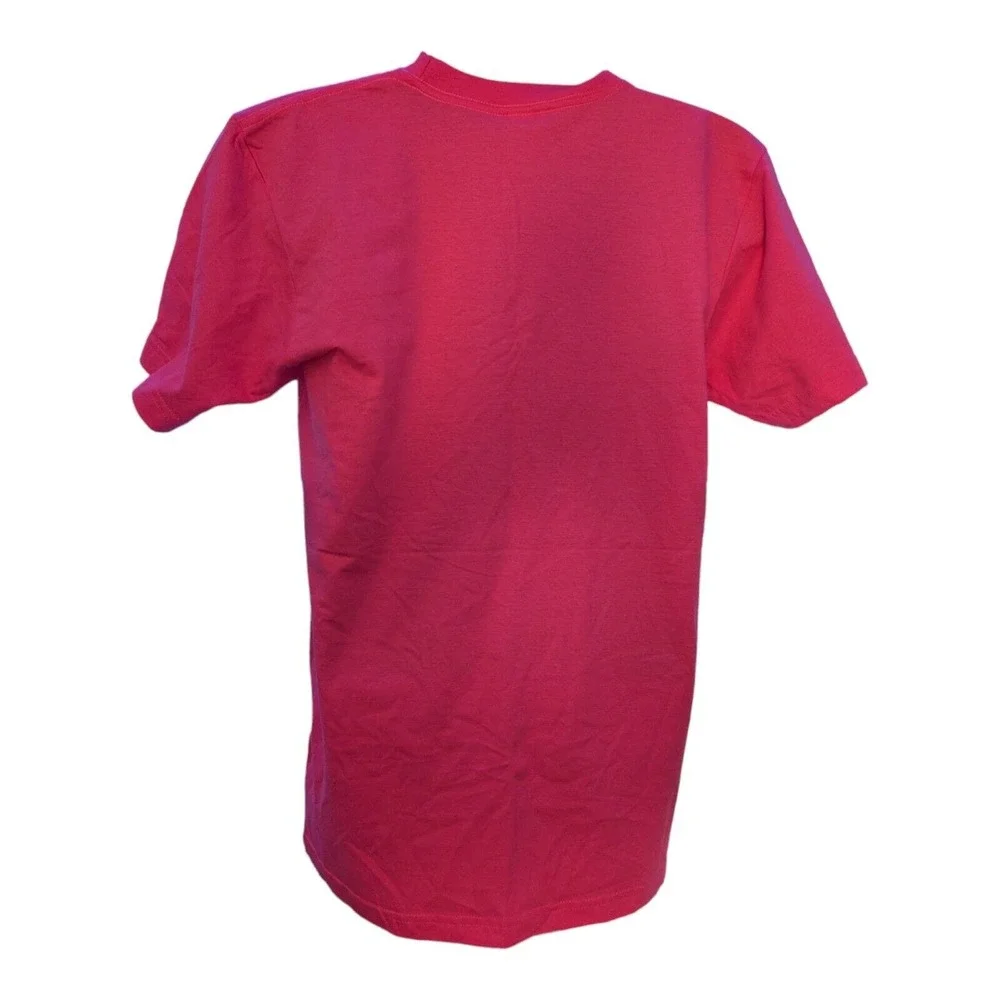 Hot Pink Kraken Octopus Short Sleeve Shirt Men's Size Medium American Apparel - Picture 5 of 5